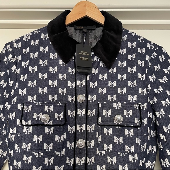 HOST PICK⭐️MAJE Bow Print Mini Dress bow 💝 Designer Dress 🤍 - Picture 14 of 15